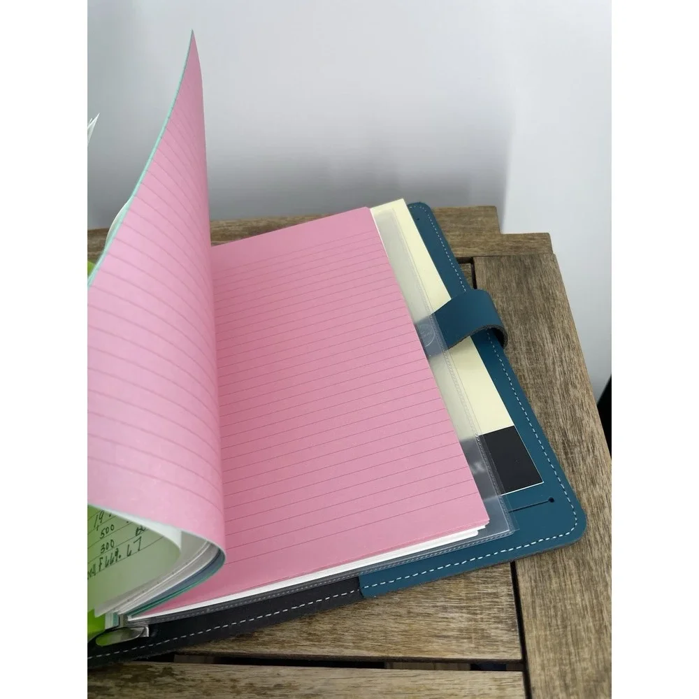 Filofax The Original A5 Leather Planner Organizer Teal Ring Binder Agenda